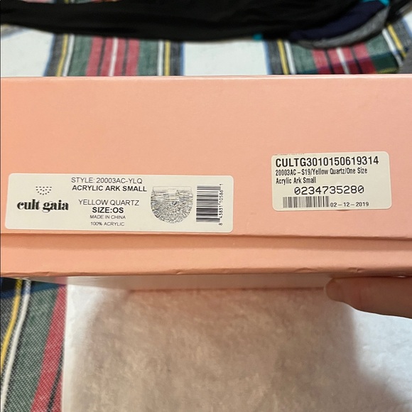 Cult Gaia Yellow Arc Bag/Acrylic Clutch - Picture 6 of 6